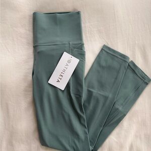 NWT athleta misty green/blue salutation stash tight size small